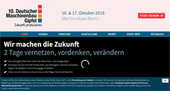 Desktop Screenshot of maschinenbau-gipfel.de