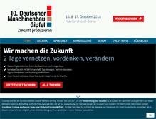 Tablet Screenshot of maschinenbau-gipfel.de